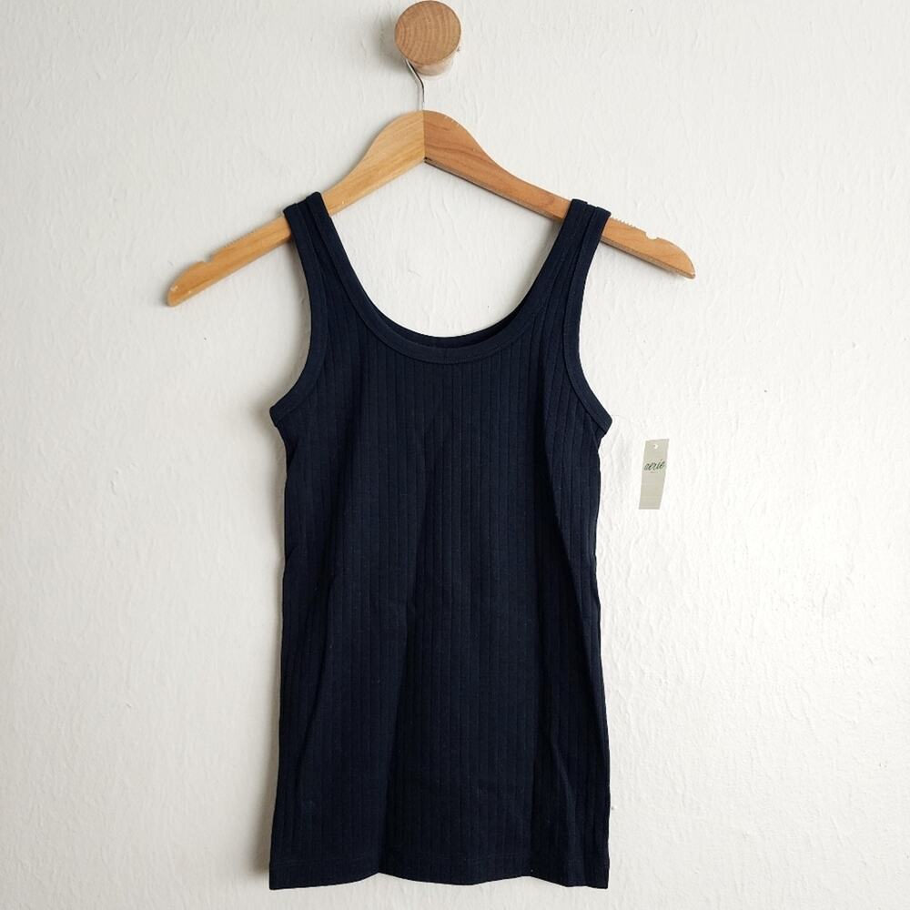 NEW Aerie No BS Wide Ribbed Tank Top Black